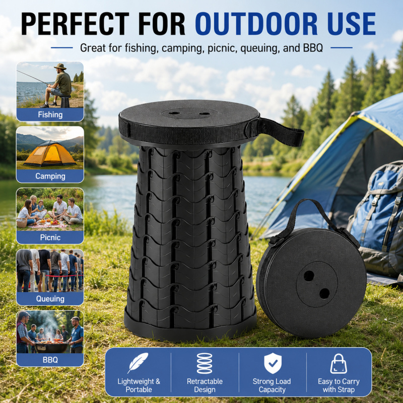 Outdoor Camping Events 2026 - Tabouret de pêche pliable portable 2026