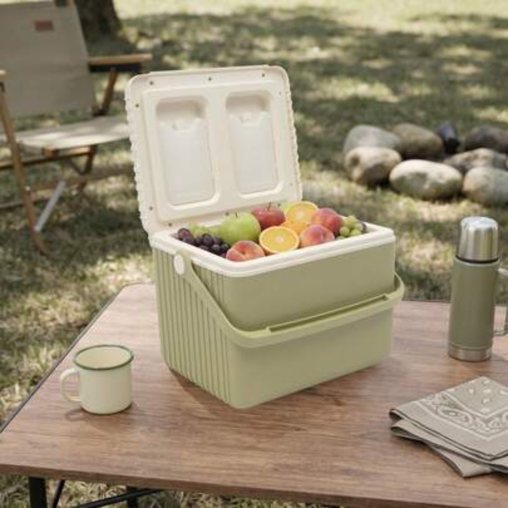Outdoor Camping Box - Glacière isotherme portable de 13 L,