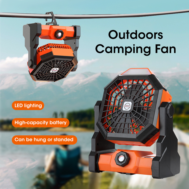 Outdoor Camping Fan - Ventilateur de Camping 10000mAh avec lanterne