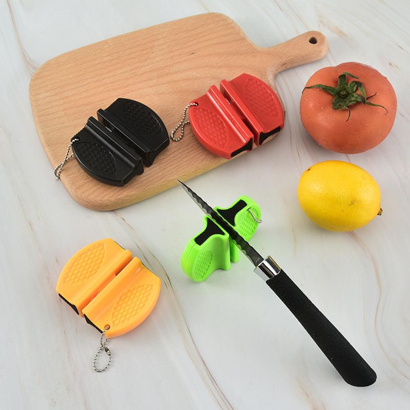 Outdoor Camping Knife - # Mini aiguiseur de couteaux, double