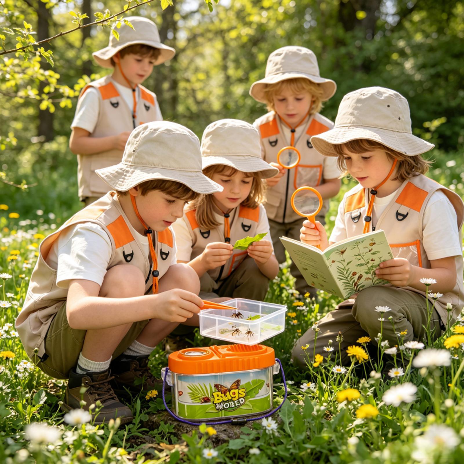 Outdoor Camping Kids Activities - Kit d'aventure pour enfants avec chapeau