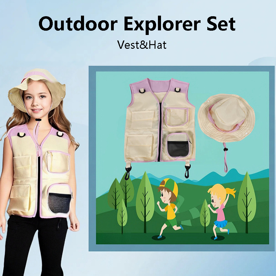 Outdoor Camping Kids Activities - Costume de cosplay Explorer GlaHat pour