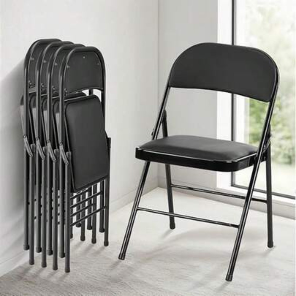 Outdoor Camping Chairs - Lot de 4 chaises pliantes rembourrées