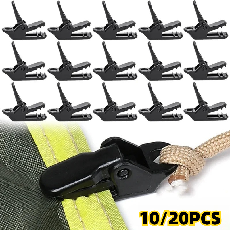 Outdoor Camping Tarp - 10/20 pièces de pinces de tente