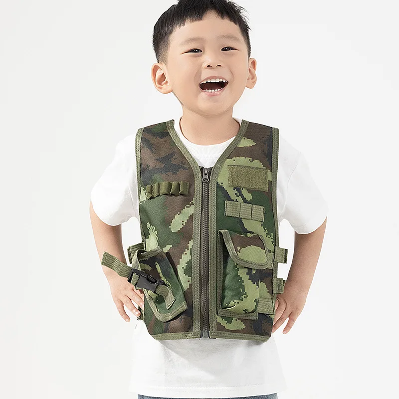 Outdoor Camping Kids Activities - Gilet tactique pour enfants, gilet militaire