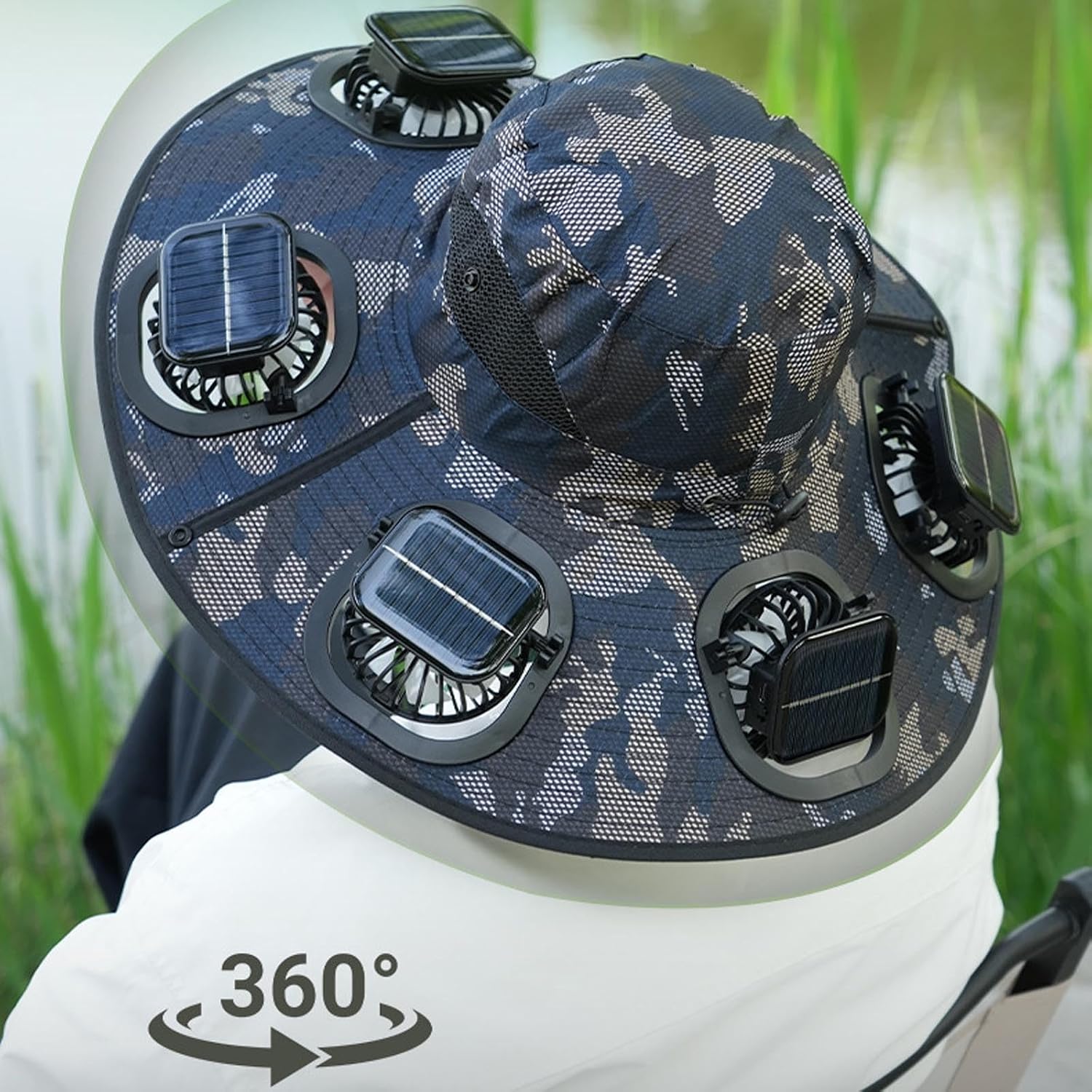 Casquette solaire à 6 ventilat - Outdoor Camping Fan avis et prix