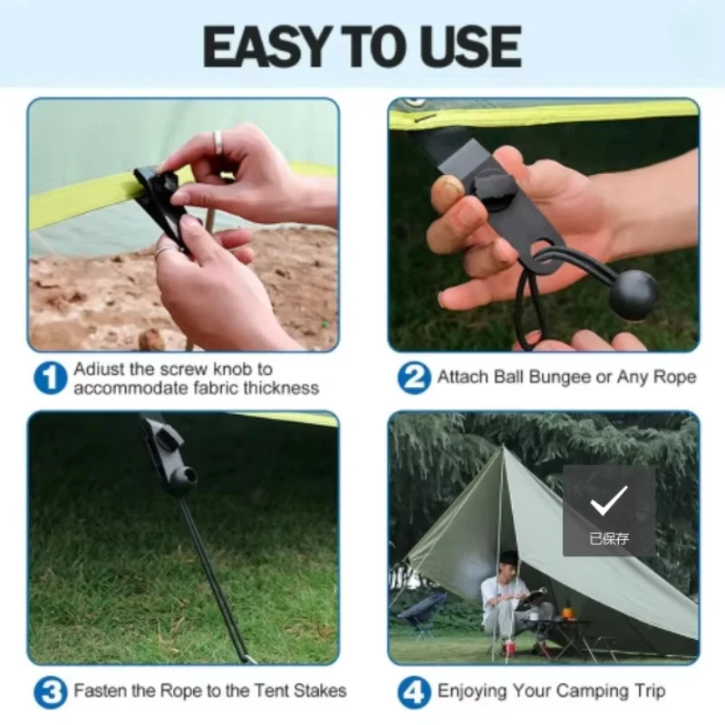 5/10/20/50 Pièces Pinces de Te - Outdoor Camping Tarp avis et prix