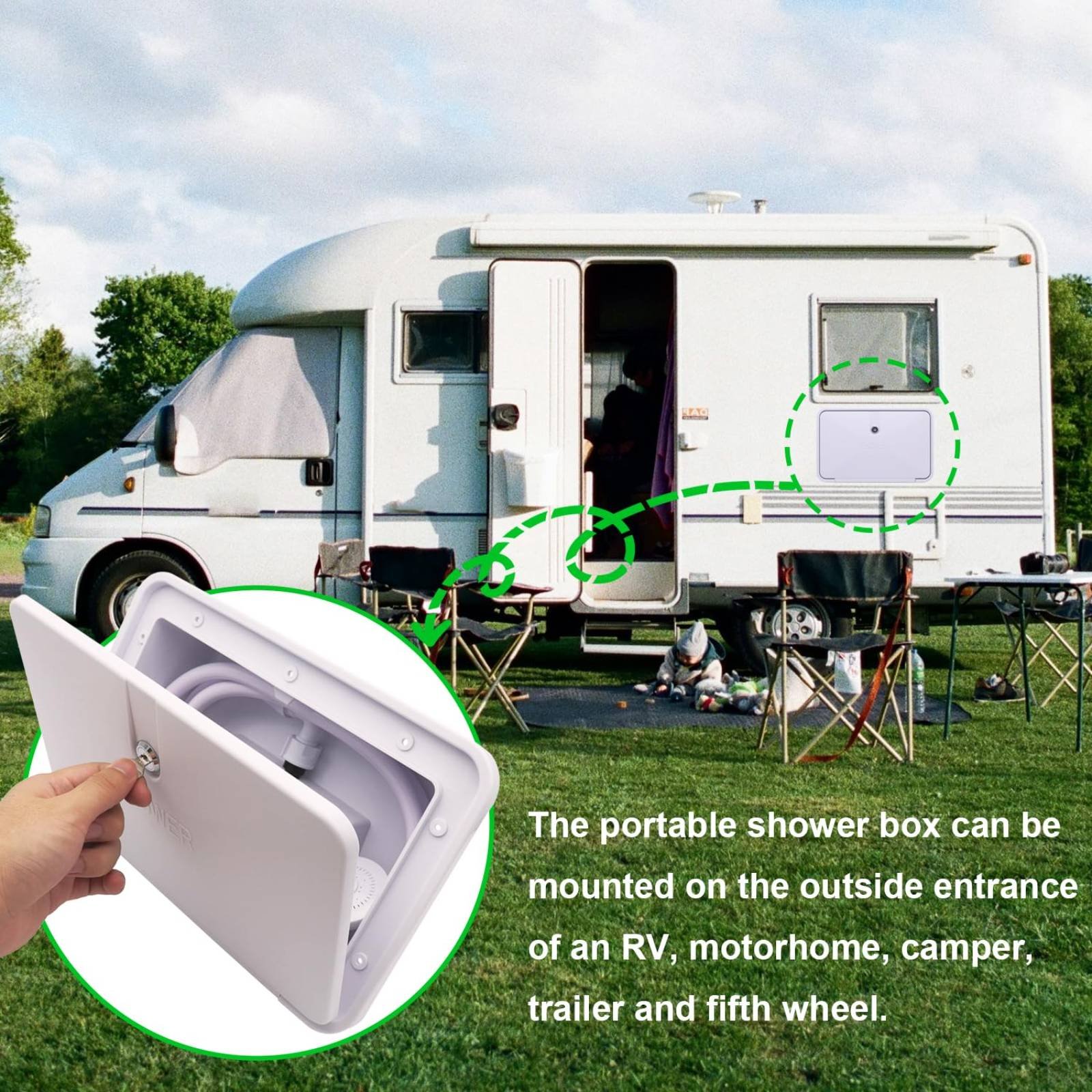 Boîte de douche extérieure com - Outdoor Camping Box avis et prix