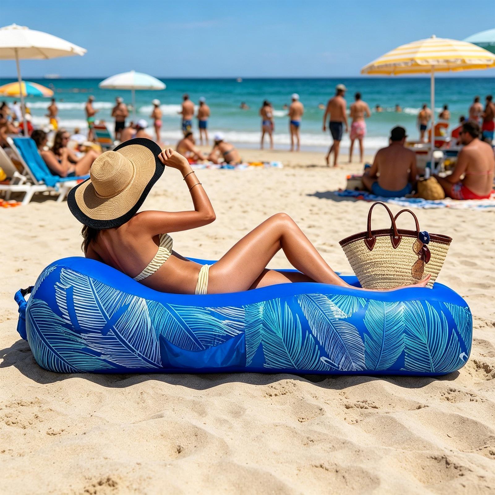Chaise longue gonflable avec p - Outdoor Camping Canopy avis et prix