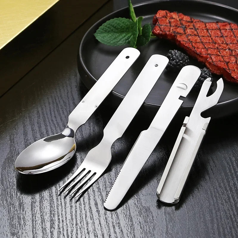 Ensemble de vaisselle en acier - Outdoor Camping Knife avis et prix